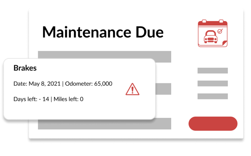 Maintenance Alert Vector